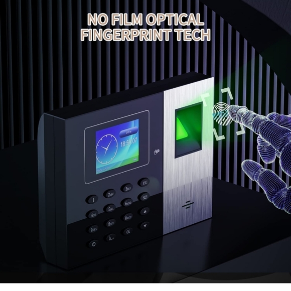 SVANTTO Time Clock for Employees Small Business with Finger Scan, RFID, and PIN - Picture 3 of 6